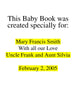 Personalized Children's Book, Baby's Create-A-Book, Personalized Book, Newborn Gift, Birth Gift - Connie's Personalized Music, Books & More