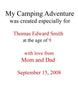 Personalized Children's Books, My Camping Adventure, A Personalized Storybook For Kids - Connie's Personalized Music, Books & More