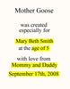 Personalized Children's Book, Mother Goose Personalized Book, Baby Shower Gift - Connie's Personalized Music, Books & More