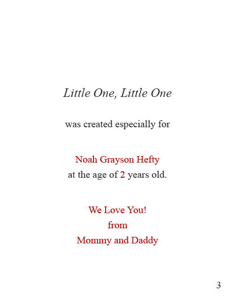I Love You This Much, Personalized Children's Book
