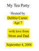 Personalized Children's Book, My Tea Party - Connie's Personalized Music, Books & More