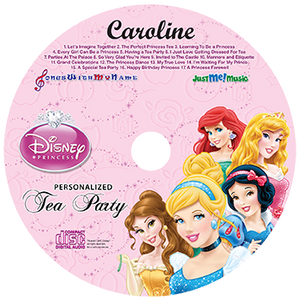 Disney Princesses Personalized Music Cd, Disney Princesses Tea Party - Connie's Personalized Music, Books & More