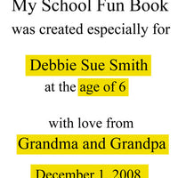 Personalized Children's Books, My School Fun Book, Personalized Story - Connie's Personalized Music, Books & More